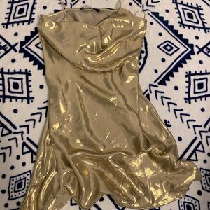 Zara Rhinestone Strap Mini Dress